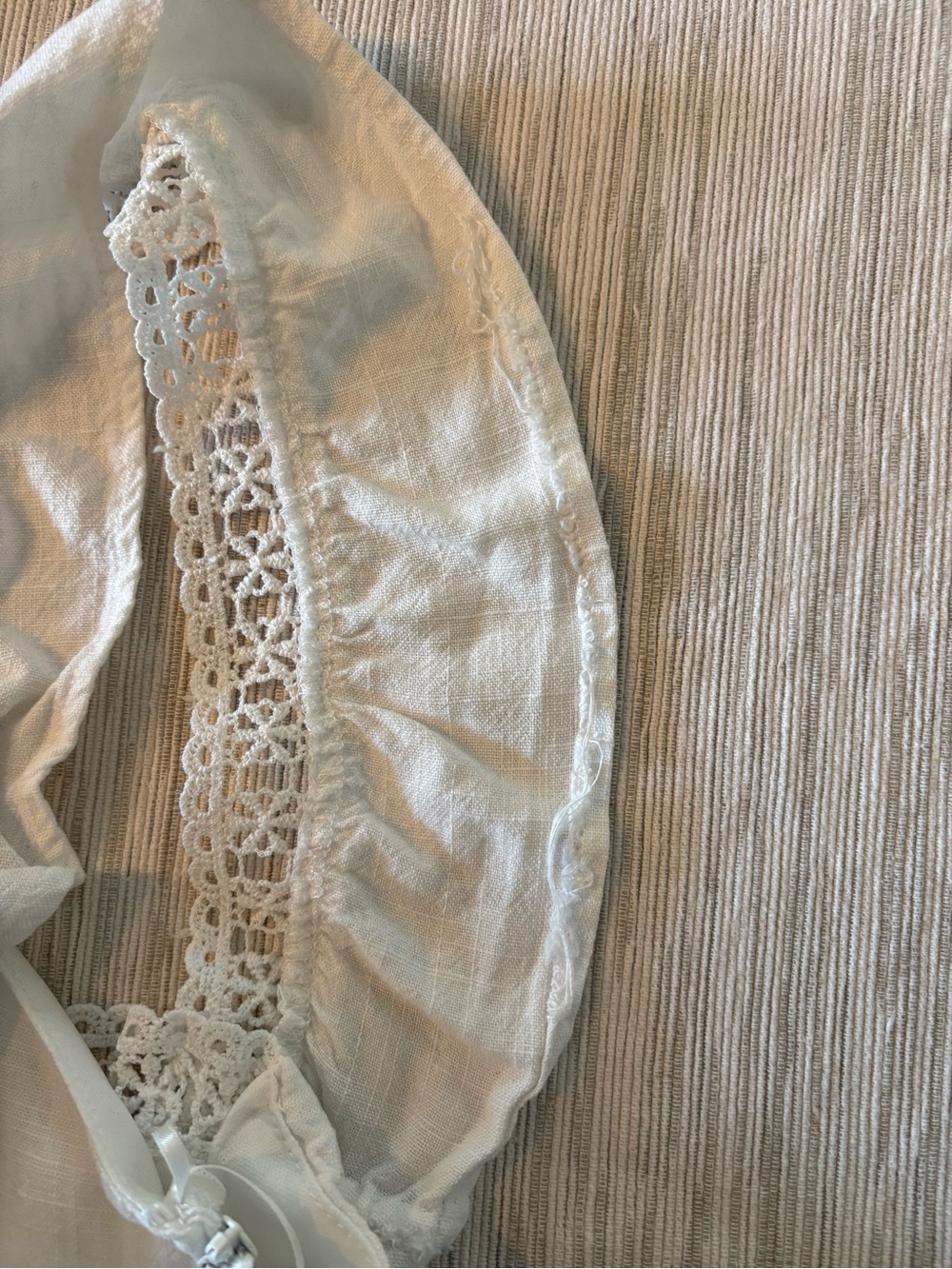 Altar’d State White Lace Trim Ruffle Mini Dress Cottagecore Boho Size S - Picture 10 of 10